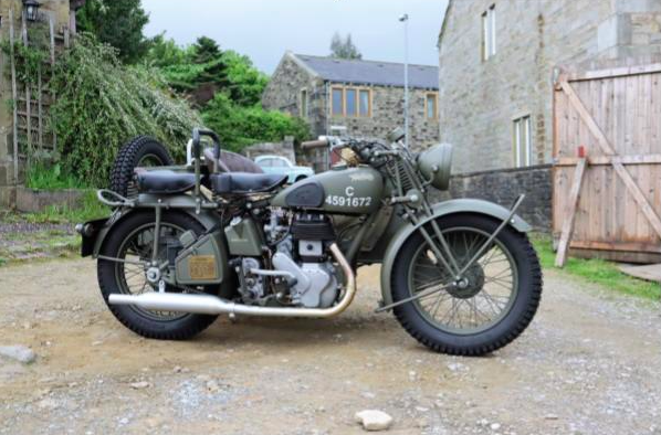Exquisitely Restored Rare WW2 Military Bike Complete With Gasmask
